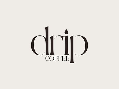 Drip Coffee Branding branding coffee logo