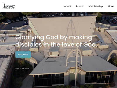 Hickory Bible Church Website Redesign product design usability testing user research ux ux deign web design