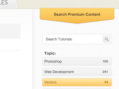 Tuts+ Premium v2 interface premium search tuts