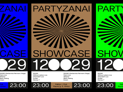 PARTYZANAI SHOWCASE design poster type typogaphy