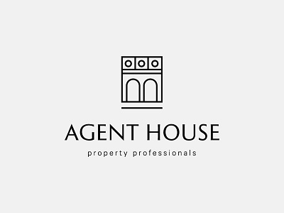 AGENT HOUSE abstract branding identity logo london minimal property symbol type