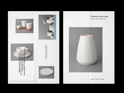 A Chair and a Table ceramic collage design graphic identity lookbook