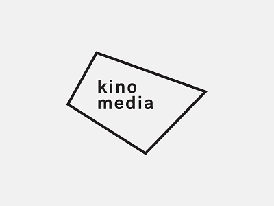 kino media branding identity logo media tv type
