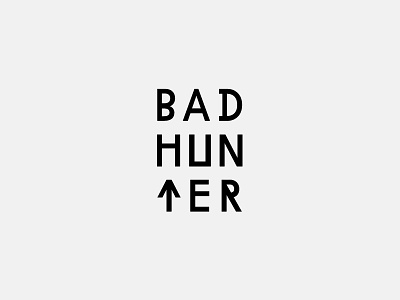 BAD HUNTER branding identity logo type