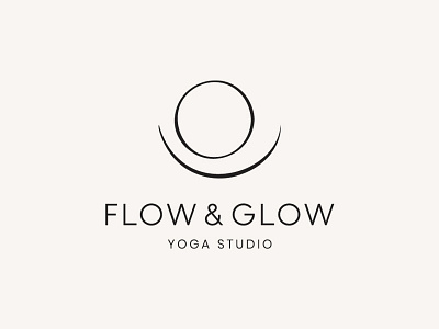 FLOW & GLOW branding identity logo logotype sign symbol yoga
