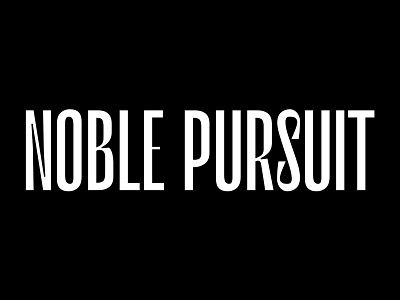 Noble Pursuit Magazine Logo branding brutalism brutalist design logo magazine minimal minimalist typography
