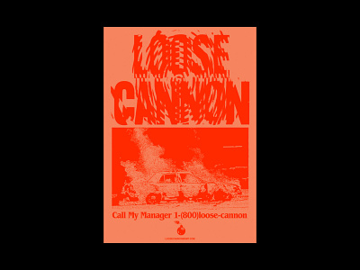 Loose Cannon alternative branding brutalism brutalist design edgy logo music pop poster rock