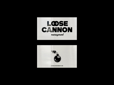 Loose Cannon band branding brutalism brutalist business cards design flash illustration logo minimal minimalist music