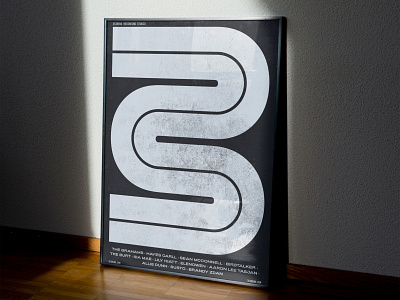 3Sirens Records Logo brand branding brutalism brutalist design logo minimal music poster posters