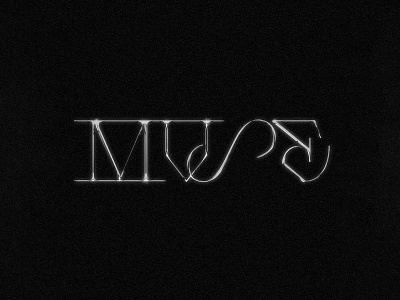 Muse titling brutalism brutalist cover art design logo music