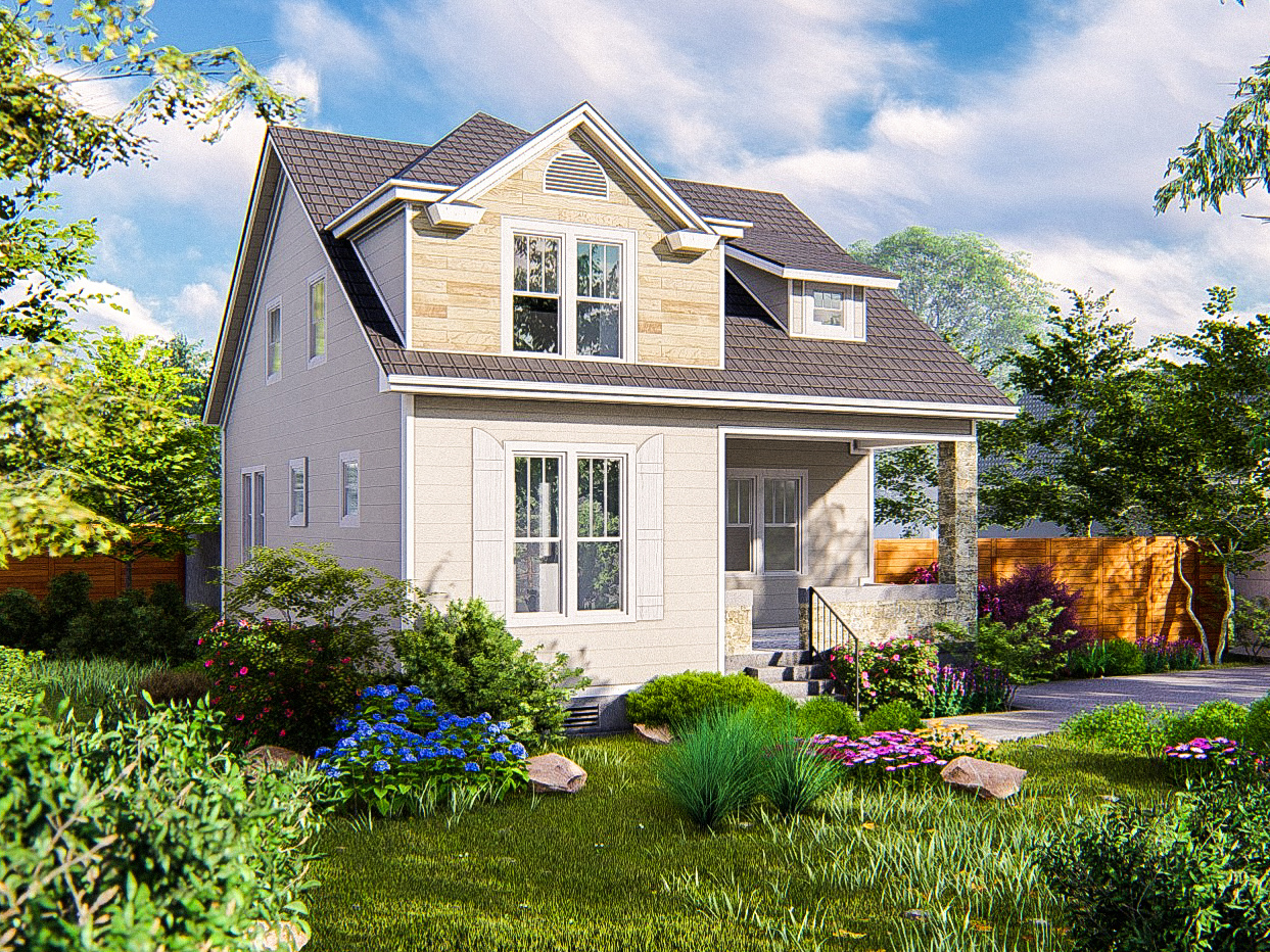 Render for small house. by Victor Hugo on Dribbble