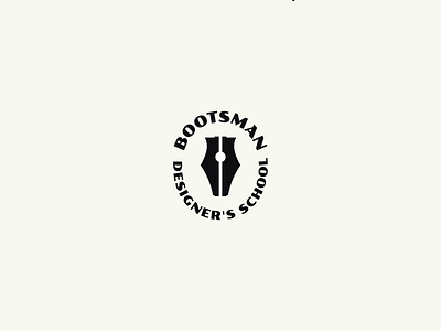 BOOTSMAN boots design logo pen school shoes