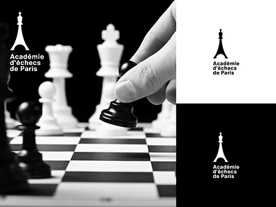 Académie d'échecs de Paris chess eiffel tower logo paris