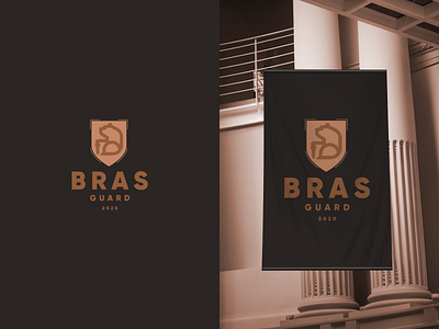 BRAS bear guard logo sword