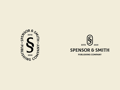 SPENSOR & SMITH book company design letter s logo monogram paragraph mark publishing text