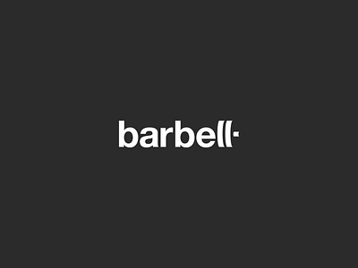barbell barbell bench disk gym letter l logo sport typographic weights