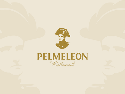 Pelmeleon design dumpling hat logo napoleon pelmenis ravioli restaurant