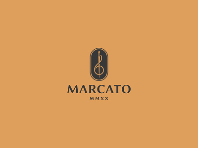 MARCATO atelier logo music musical instrument repair thread treble clef