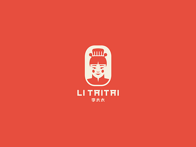 LI TAITAI barbershop chair comb hair salon logo