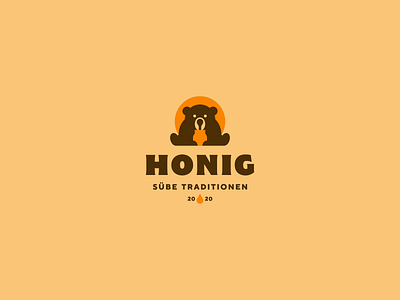 HONIG bear cup honey logo sun