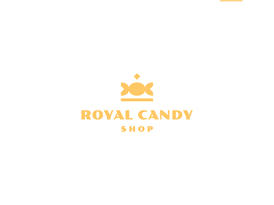 ROYAL CANDY candy crown geometric design geometry logo royal shop simple logo sweet