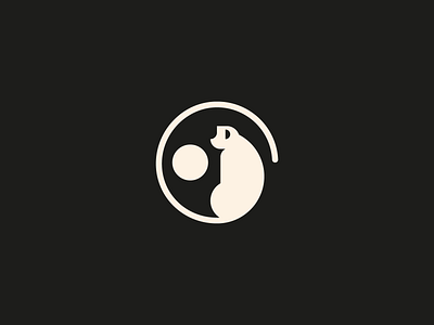 Moonkey animal geometric design logo mark monkey moon simple symbol