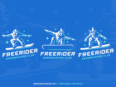 Snowboarders set athletes concept extreme freeride illustration logo people set snowboard board snowboarders sport vector winter