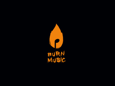 Burn Music logo music studio