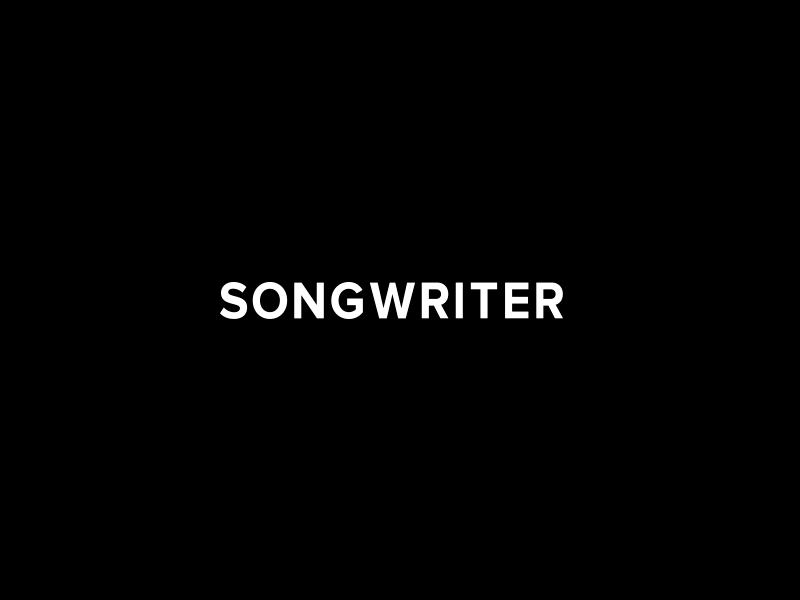 Songwriter concept logo song word writer