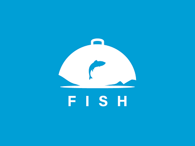FISH fish logo mountain restaraunt sea tray