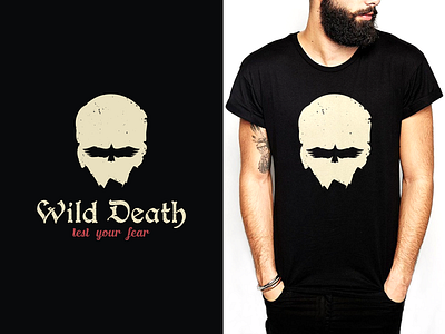 Wild Death bird design illustration logo mountain print skull