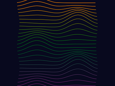 Waves graphic illustrator lines waves