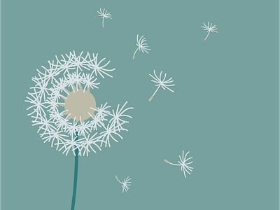 Dandelion dandelion graphic illustration illustrator plants vector