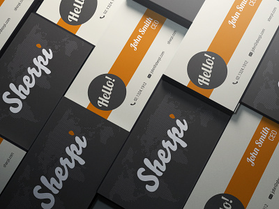 Sherpi Business Cards brand businesscard design graphic design stationery