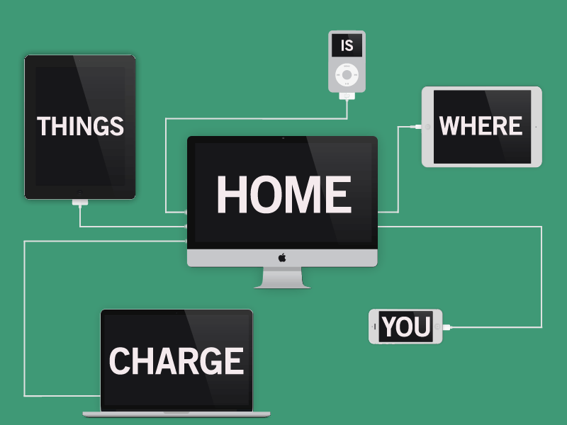 Home Is Where You Charge Things 3f9976 animation charge electric flat funny gif green idevice illustrator imac ipad ipad mini ipadmini iphone ipod mac minimal motion motion graphics sarcastic vector