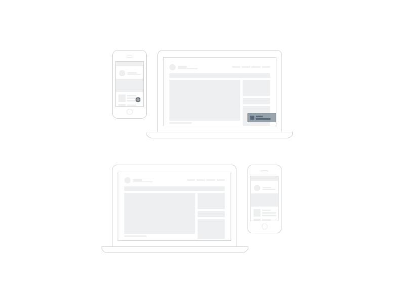 Floating+Scrolling Spot Animation animation chat desktop flat gif mobile motion motion graphics ui wireframe
