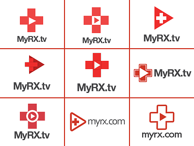 [WIP] MyRX Logo basic design logo medical rx shapes video