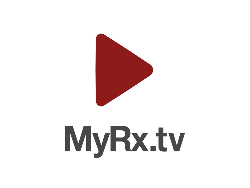 MyRx.tv Logo Animation animation design gif logo medical medicine motion myrx play video motion design