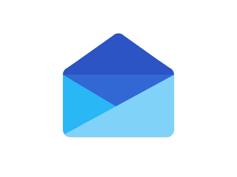 Google Inbox Rebound animation blue clean flat gif google inbox incoming ios mail mobile rebound
