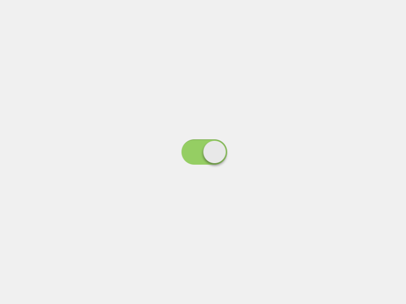 Switch Rebound animation app button gif green grey interface light minimal off on rebound switch