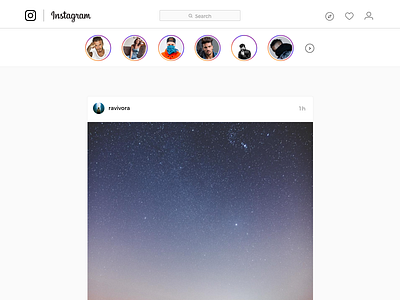Instagram Stories Web instagram stories ui