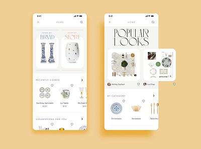 Home Fashion App app branding design fashion home interior design mobile app ui ux