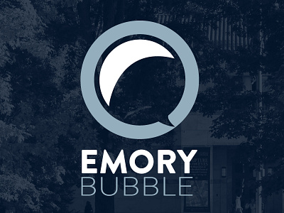 Emory Bubble branding brand college emory flat