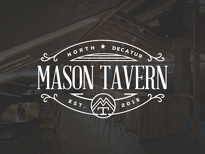 Mason Tavern brand V2 bar brand classic logo restuarant vintage