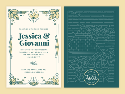 Egypt Wedding Invitations By Giovanni Hobbins Dribbble Egypt Wedding Invitations