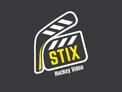 Logo for hockey video production studio hockey hockey logo hockey stick logo sticker
