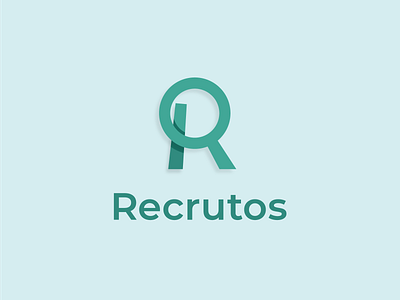 Recrutos — e-recruiting agency lettermark logo logotype mark recruiting recruitment recruitment agency