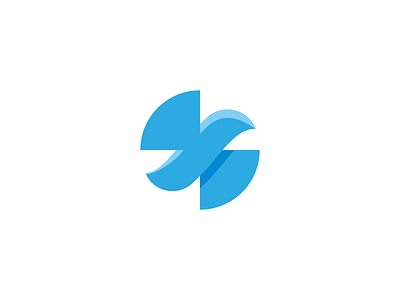 Blue bird bird logo logodesign minimalistic