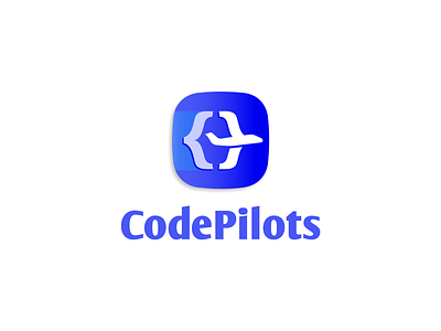 Code Pilots airplane appicon brackets code coder jet logo pilot planet