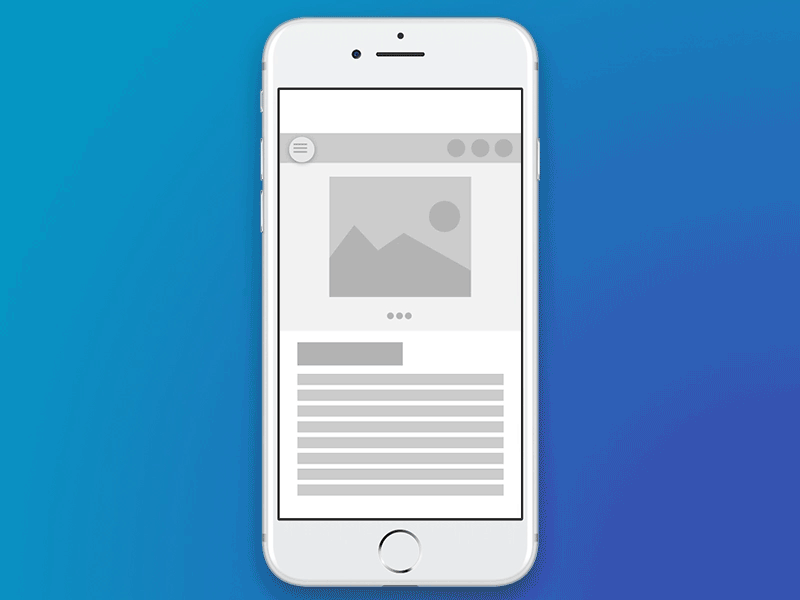 Responsive Website Wireframe Mobile animation gif interactions ux web wireframe